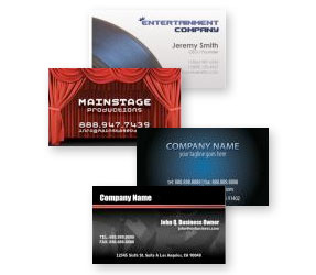 Entertainment Business Cards