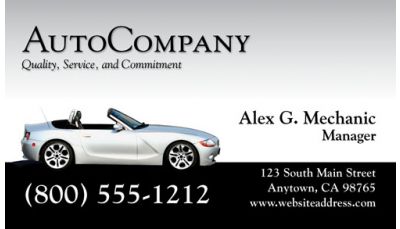 Automotive business card 003