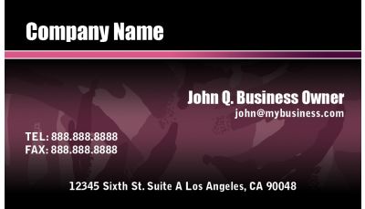 Camouflage Business Card Pink