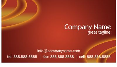 Designer Business Card Orange