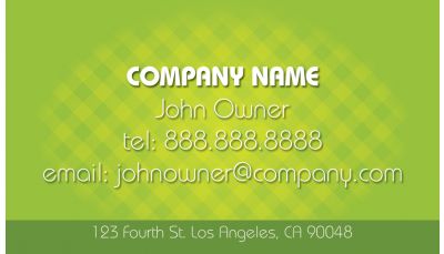 Designer Business Card Green