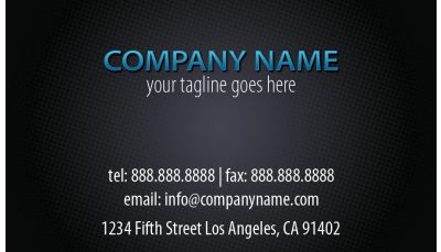 Designer Business Card Gray Orb