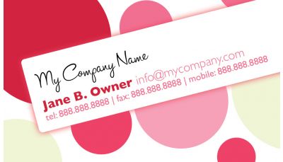 Personal Business Card Dots 005d