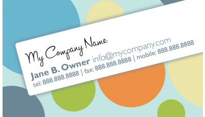 Professional Business Card Dots 005c