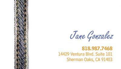 Personal Business Card Denim
