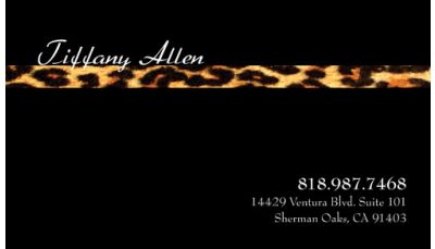 Personal Business Card Leopard