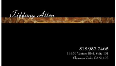 Personal Business Card Snake Skin