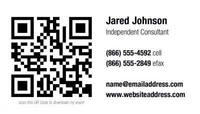 QR Code Business Card 001