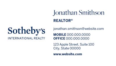 Sotheby's Business Card 1